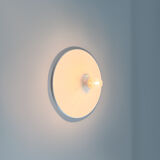 Set of 3 vintage disc wall lamps, 'Charlotte Perriand' for 'Les Arcs', 1970s.