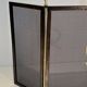 Neoclassical Three-Panel Steel Mesh Fire Screen