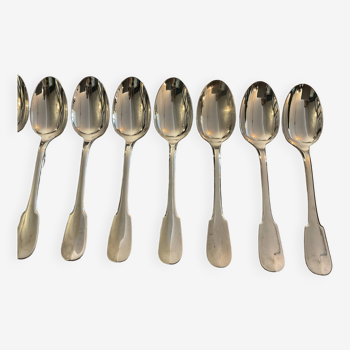 12 Christofle Model Cluny spoons. Silver plated