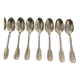 12 Christofle Model Cluny spoons. Silver plated
