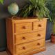 Pine chest of drawers