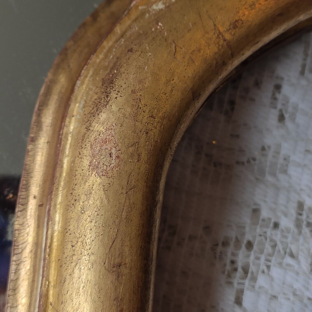Wall mirror gilded wood