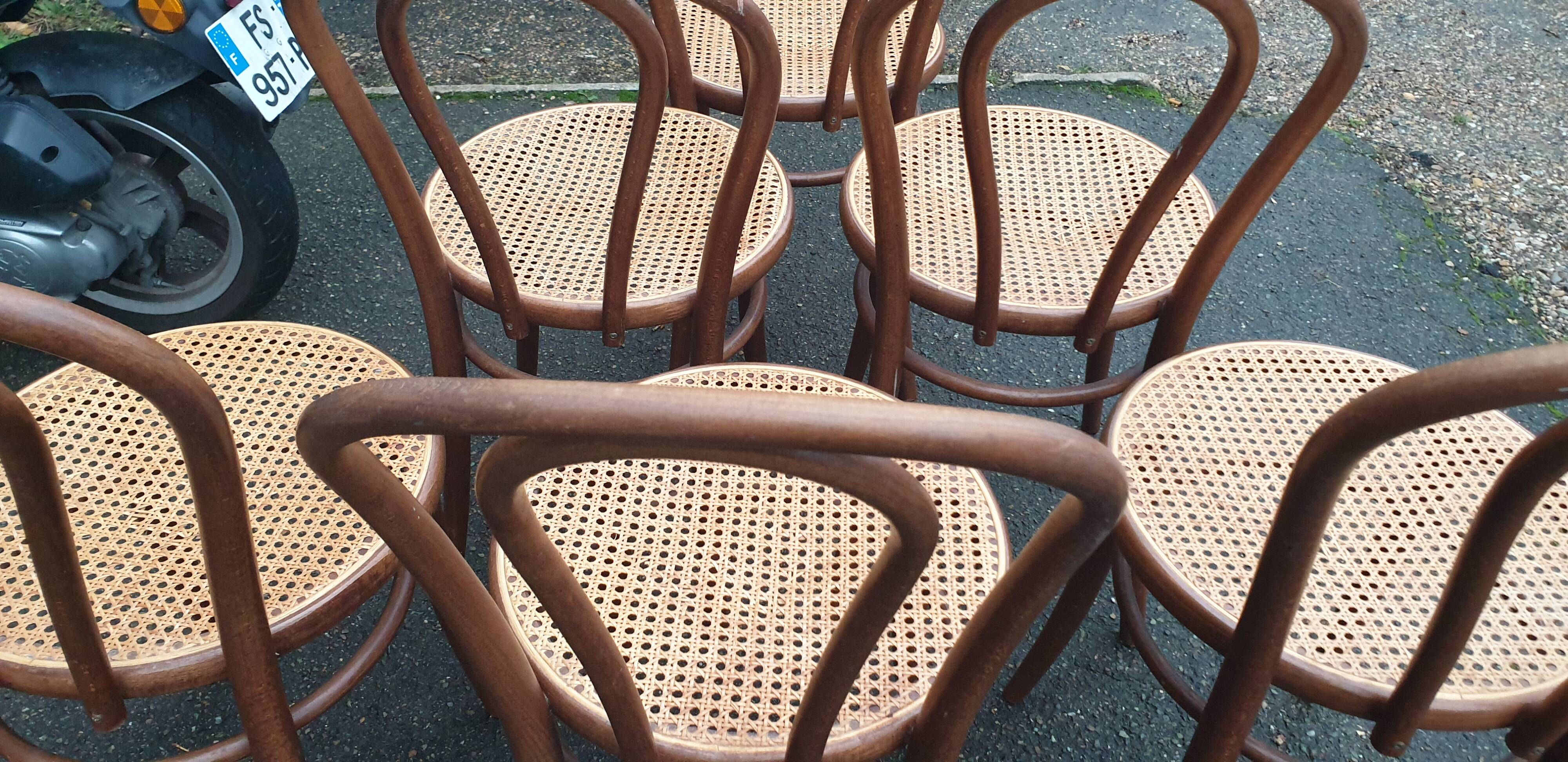 6 chaises bistrot bauman