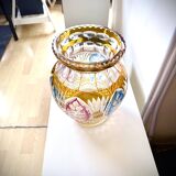 Large Bohemian crystal vase