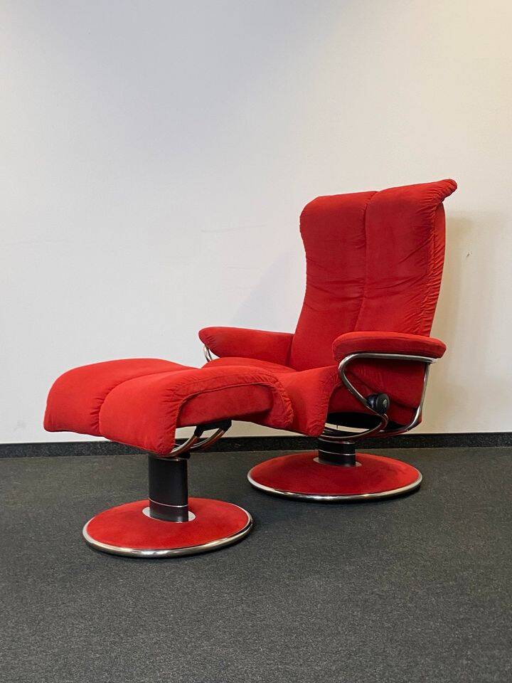Ekornes Stressless Soul & Blues Suite – in Red Alcantara
