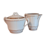 Old milk pot and porcelain sugar bowl of Limoges LCSC