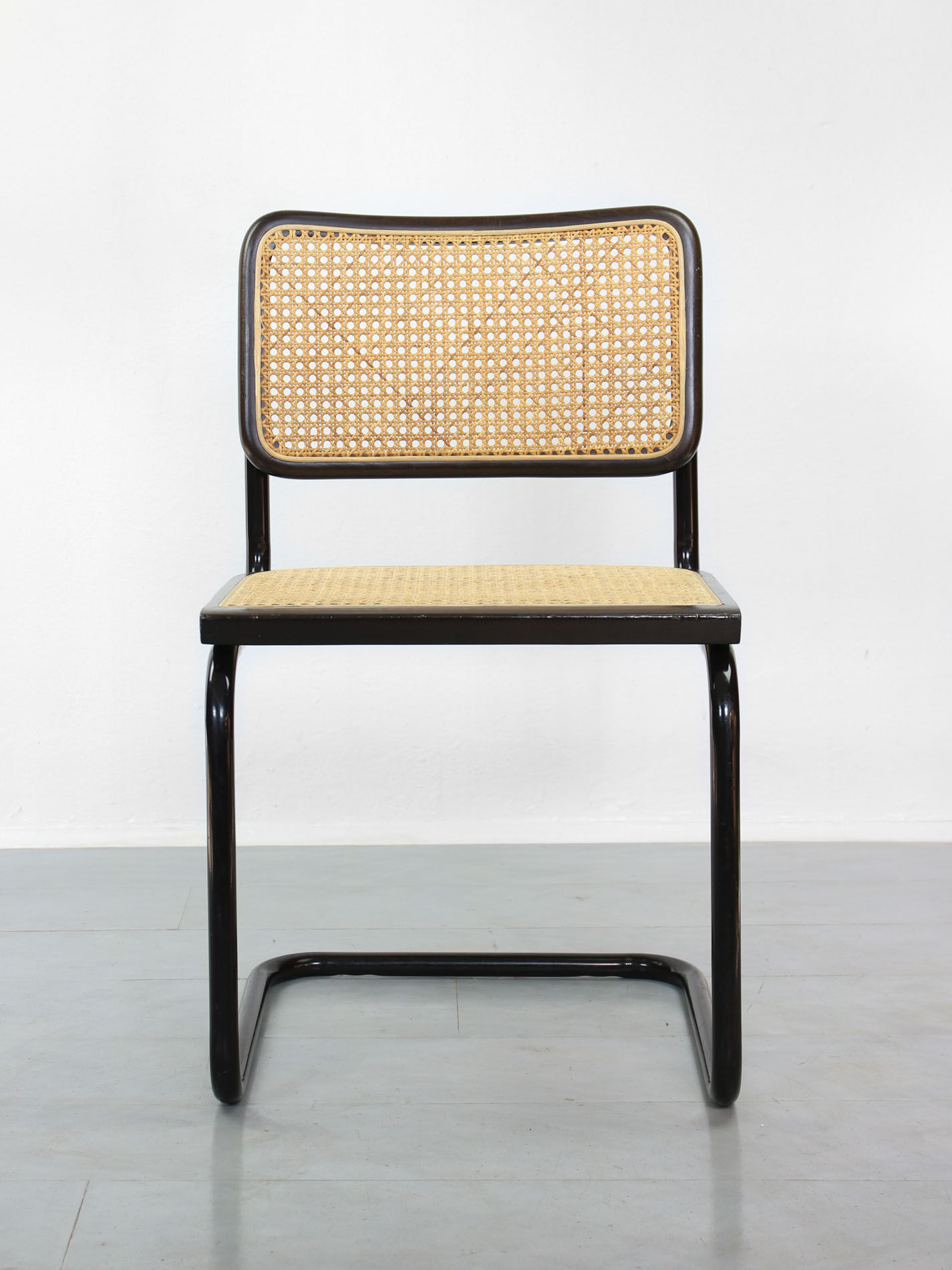 Pair of S32 Cantilever Chair by Marcel Breuer, Dark Edition, 1980s