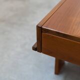 Walnut coffee table with compartment, 1970