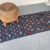 Berber Kilim Hallway Rug VINTAGE Velvet Patterns