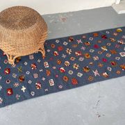 Berber Kilim Hallway Rug VINTAGE Velvet Patterns