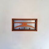 Scandinavian coat rack in solid teak Denmark 1960s