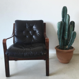 60's leather chair