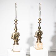 Ensemble de lampes de table à tête de cheval Deknudt