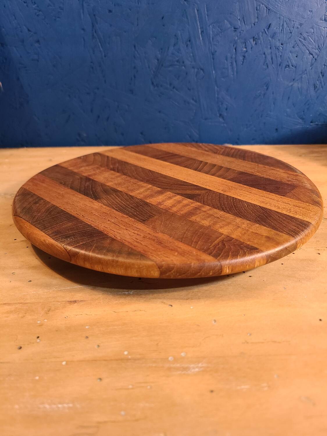 Vintage trivet in olive wood