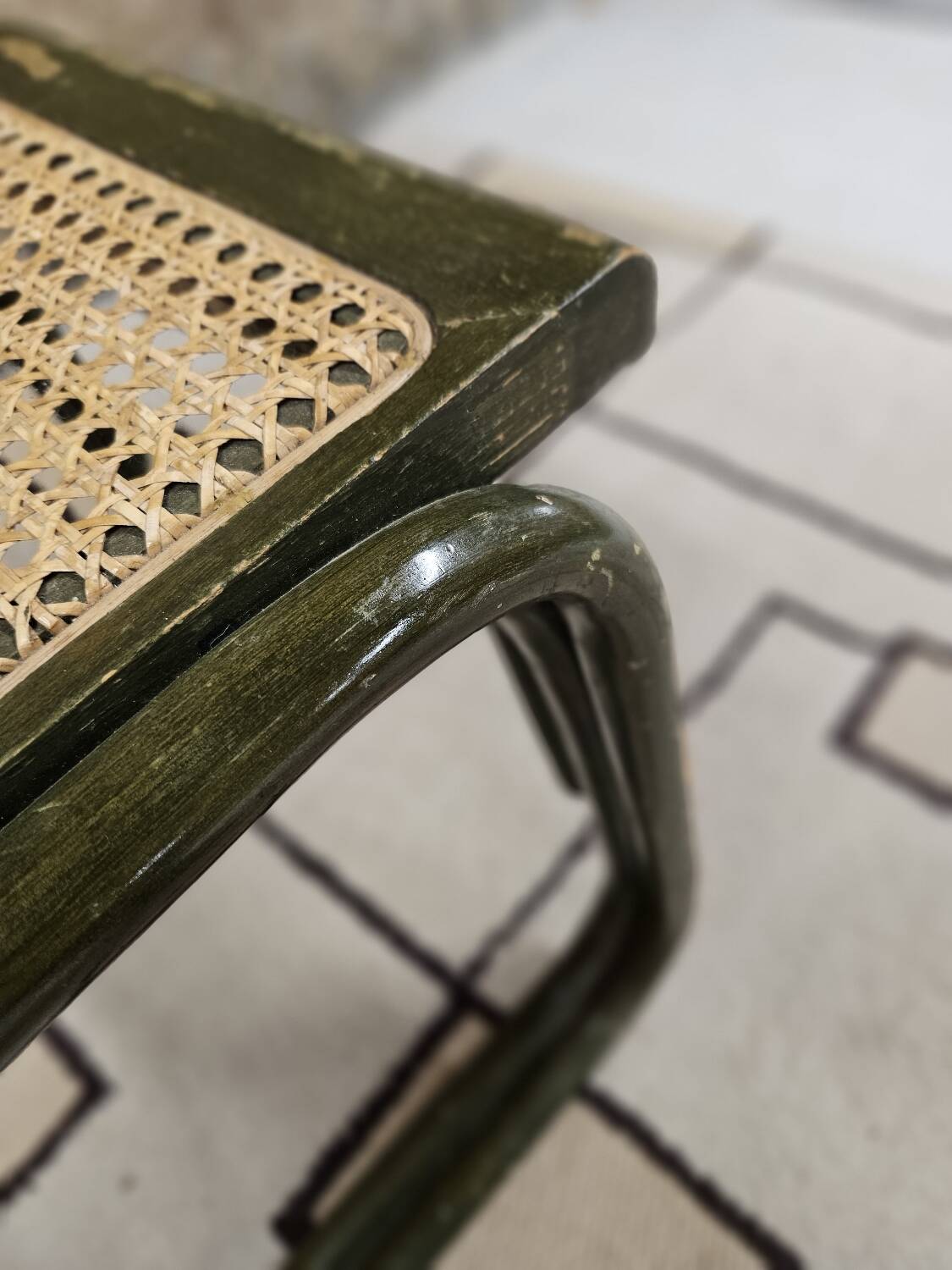 Chaise bambou canage style Breuer 1980"