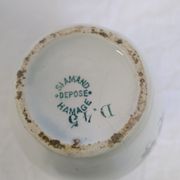 Saint-Amand hamage earthenware vase