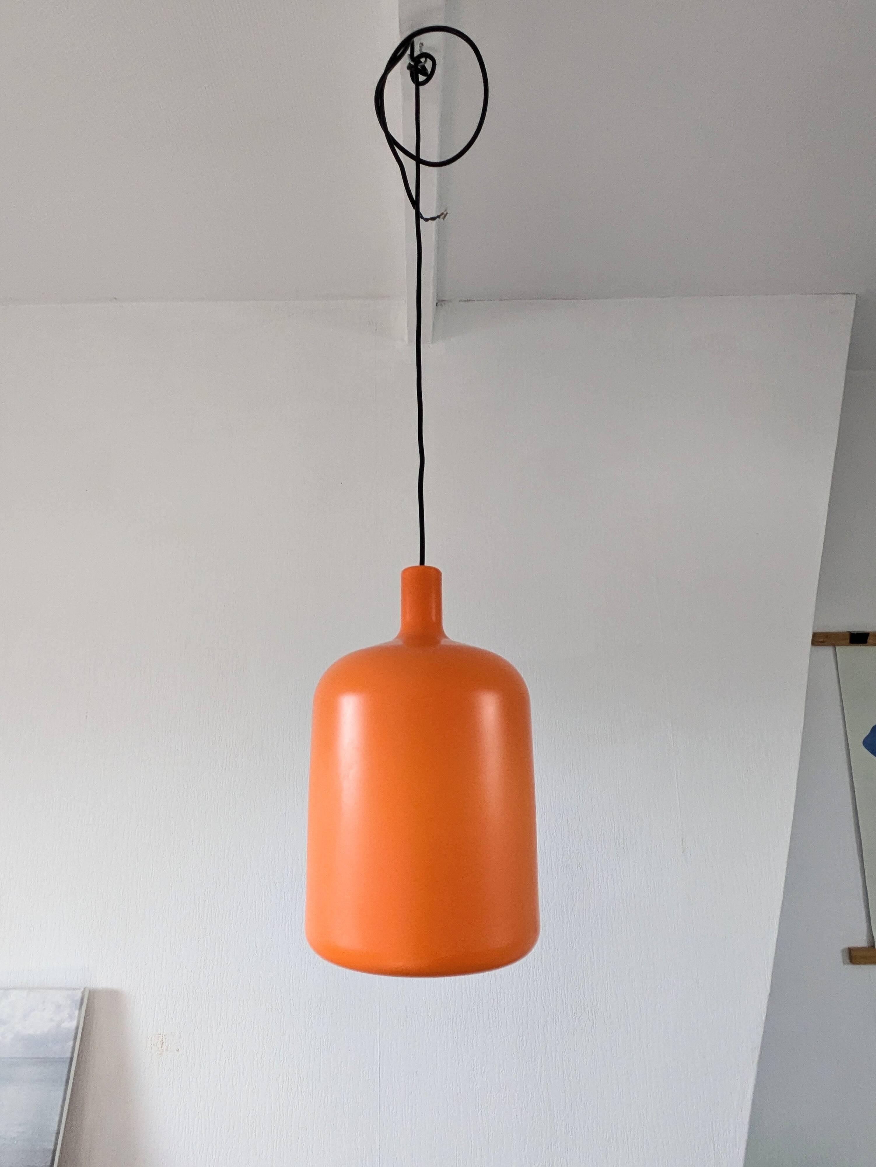 Orange pendant light Bob Design model Bulb