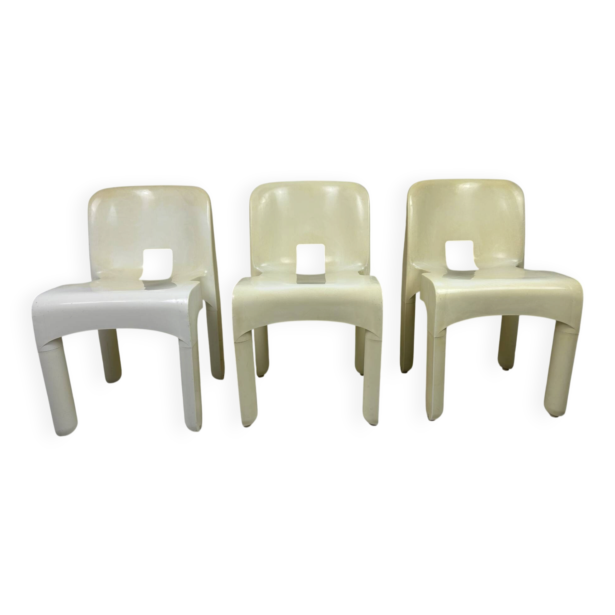 3x vintage Universale chair Joe Colombo Kartell