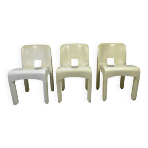 3 chaises vintage Universale - joe colombo