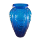 Large art deco vase in cobalt blue glass