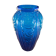 Large art deco vase in cobalt blue glass