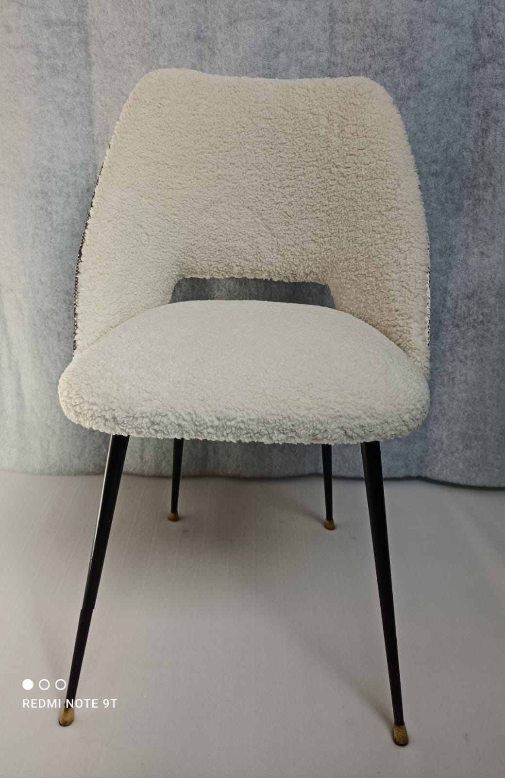 1960s barrel chair, art restoration