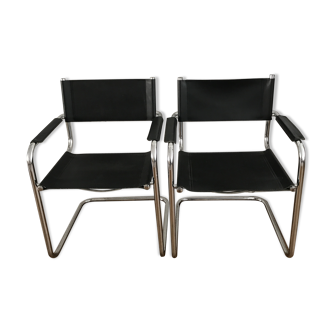 Paire de fauteuils B34 d'après le design de Breuer