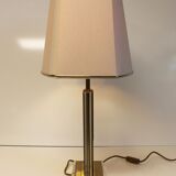 Table lamp in lucite and brass style Hollywood Regency 70's