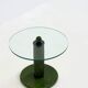 Italian side tables with bamboo base and glass top