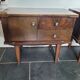 Pair of vintage 70s walnut bedside tables