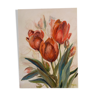 Tulipe canvas