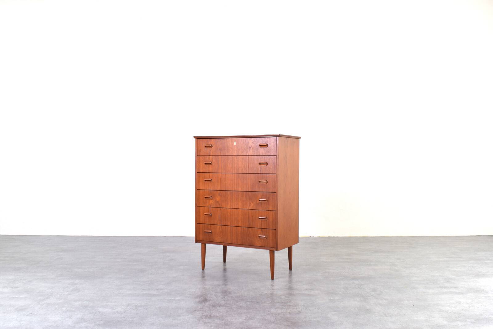Mid-Century Danish Teak Chest of Drawers, 1960s.