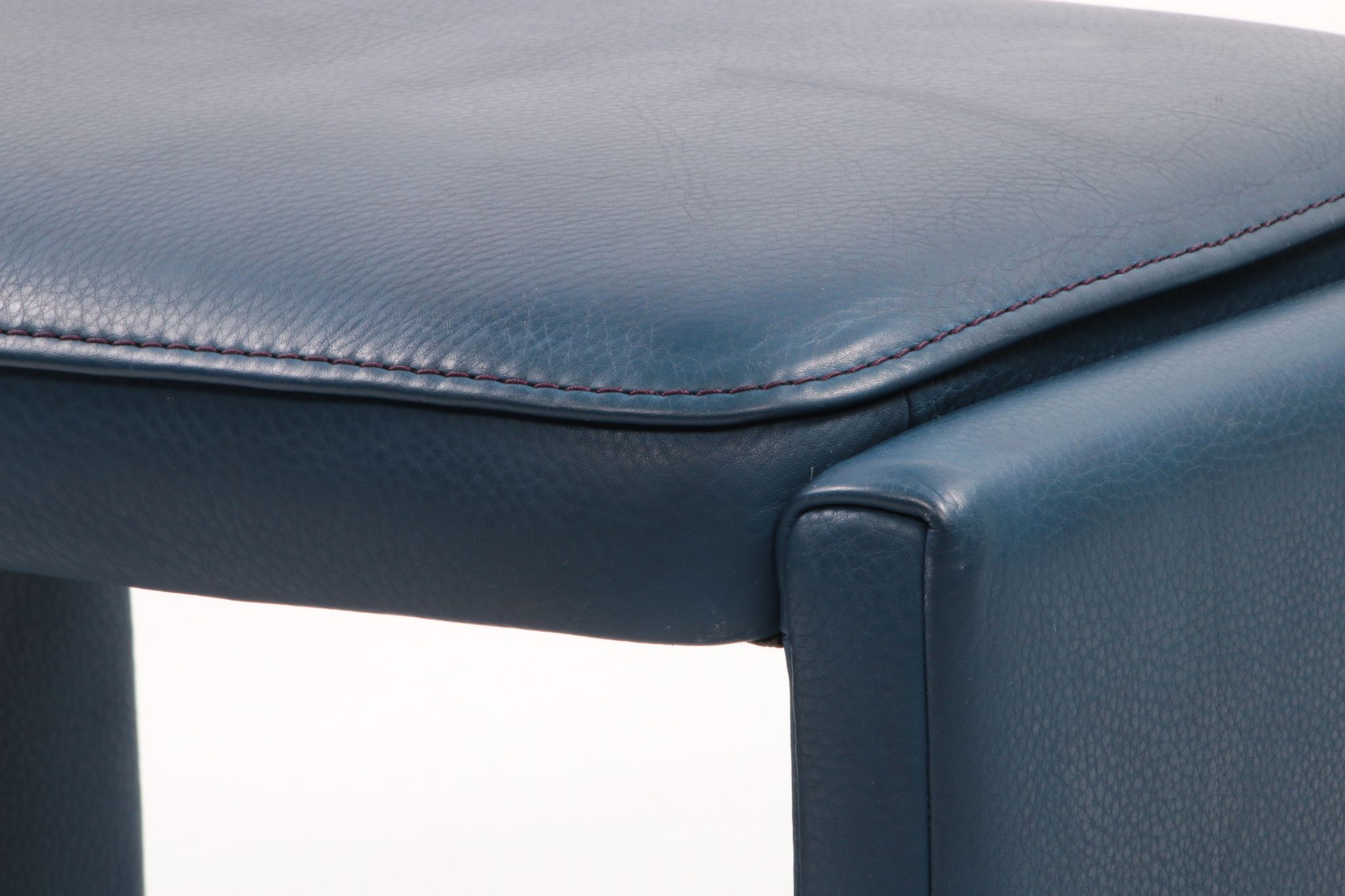 De Sede DS 50 Relax armchair with Hocker leather Petrol colour, 1980 Switzerland