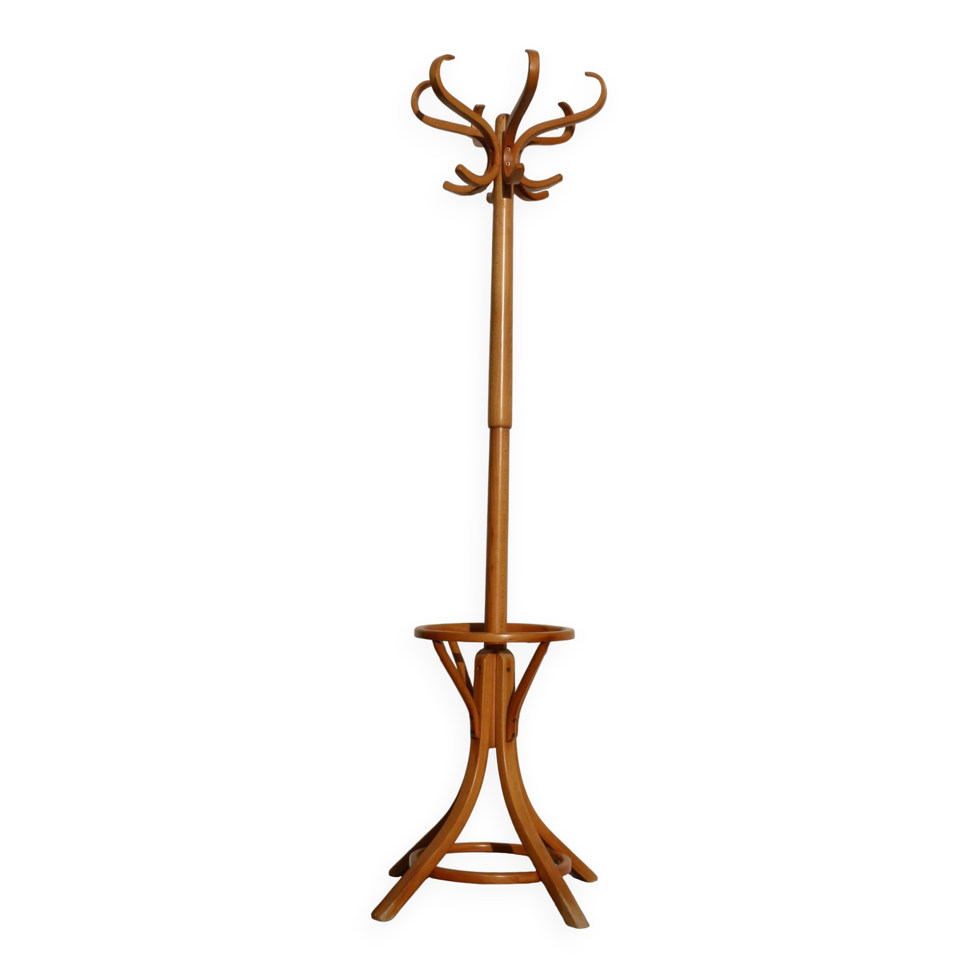 Coat stand parrot BAUMANN light beech umbrella stand
