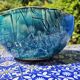 Oriental blue handmade ceramic salad bowl