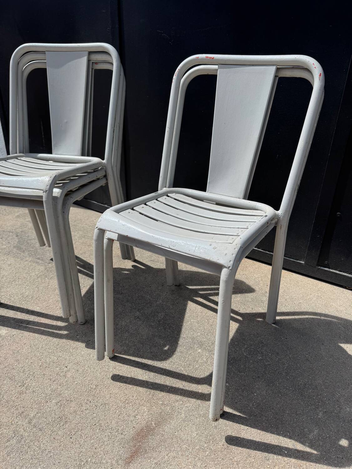 Chaises de bistrot Tolix années 60