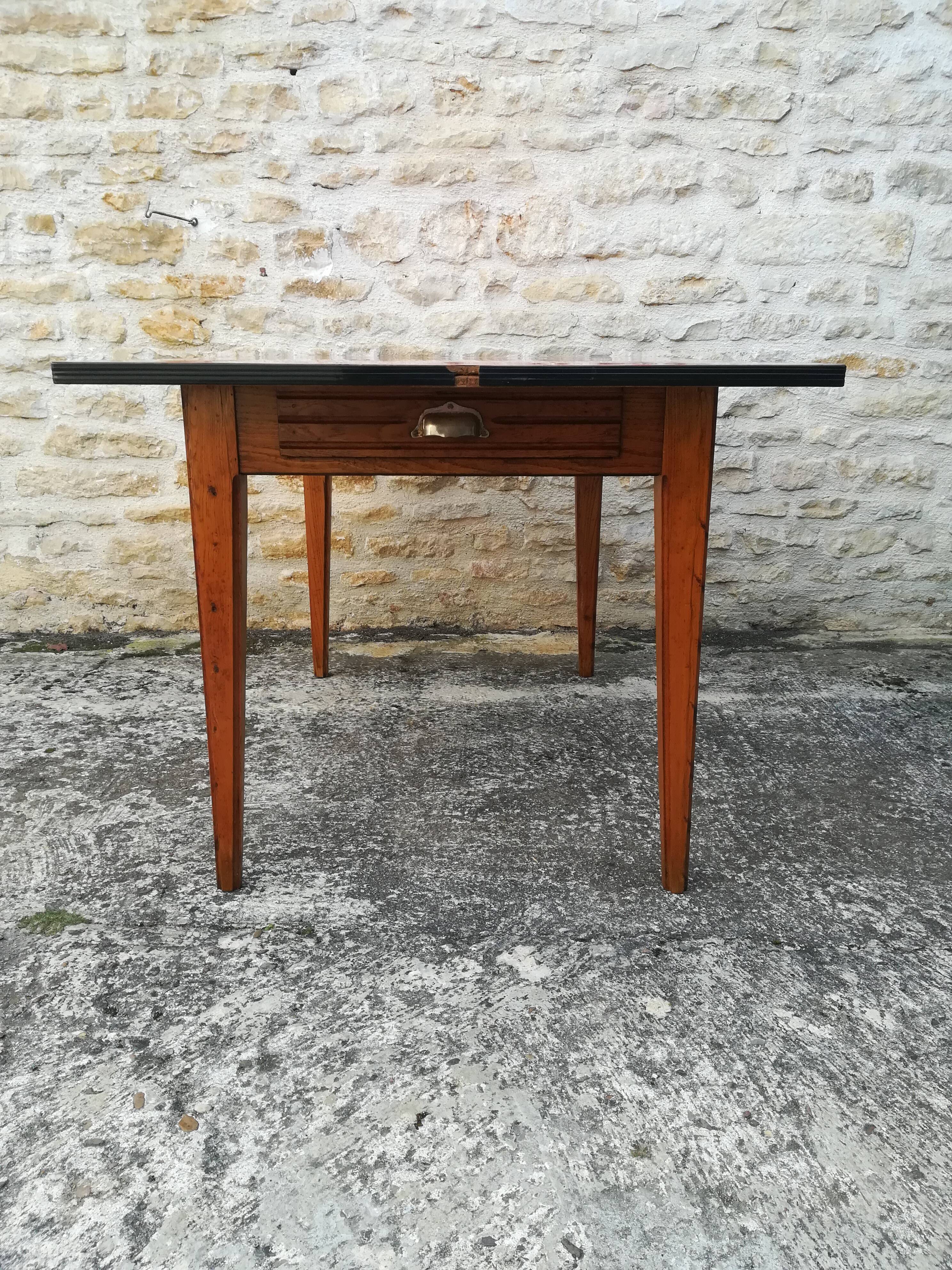 Oak table, formica top