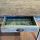 Farmhouse table green patina