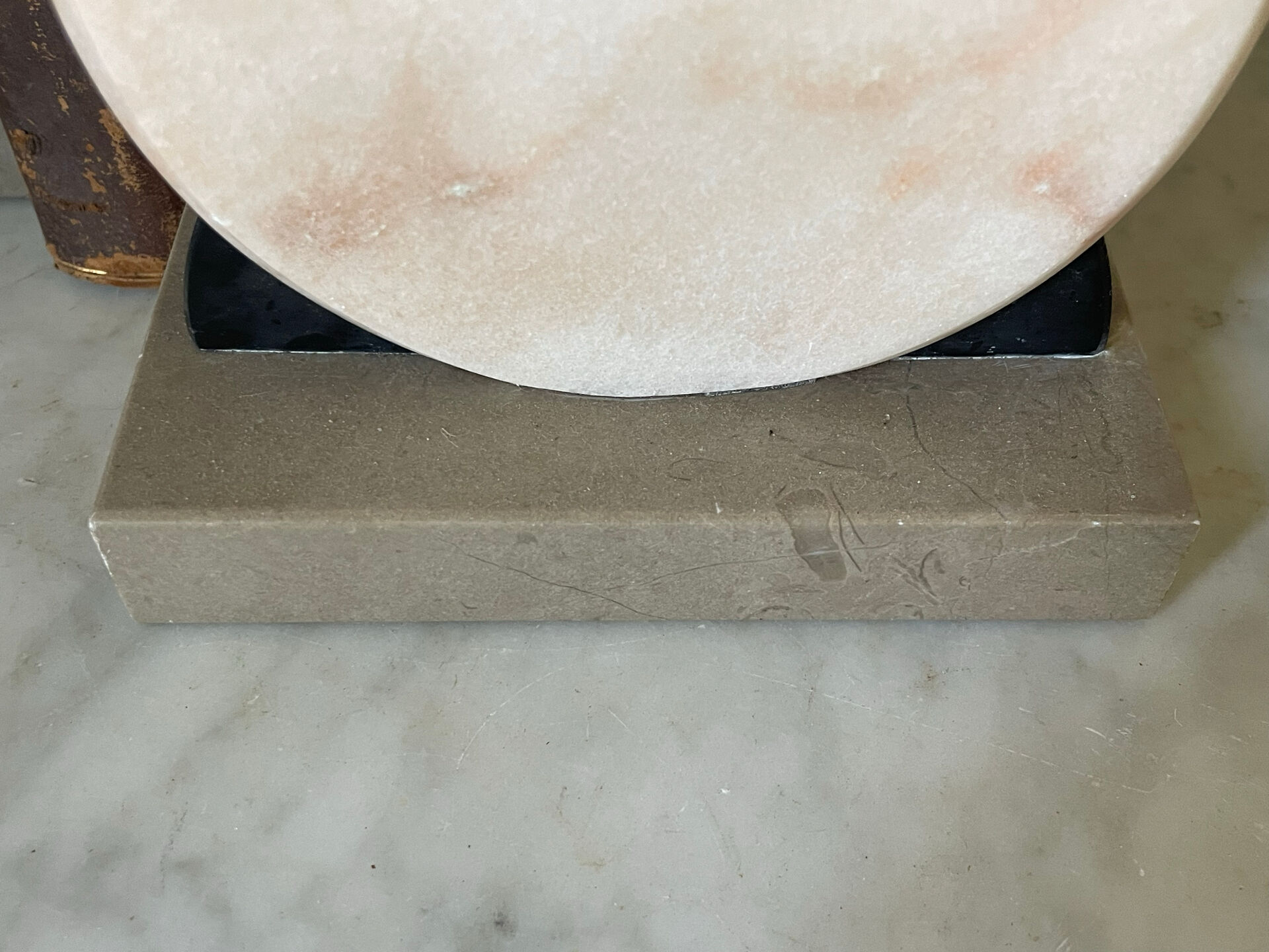 Pair of Art Deco marble and onyx bookends