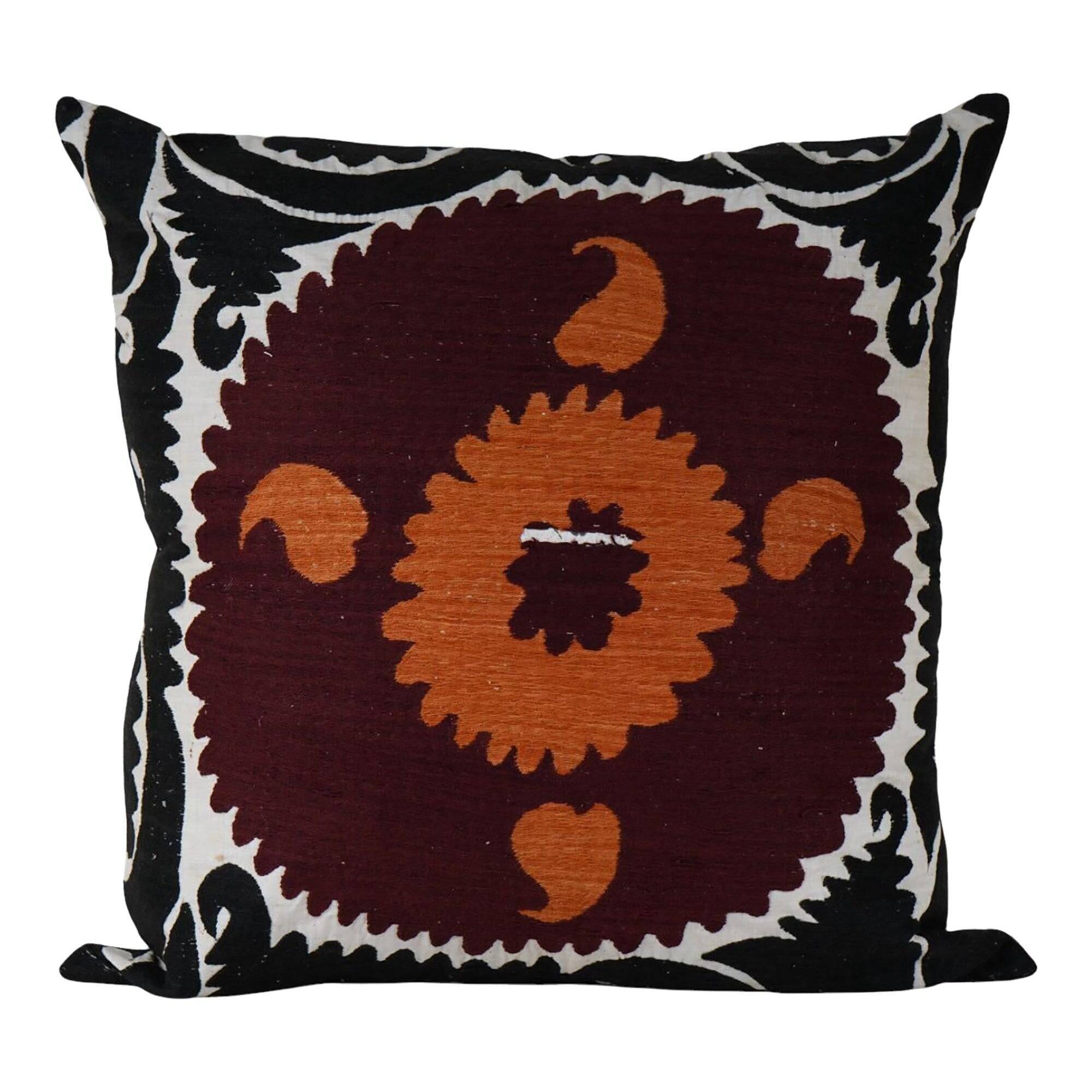 Vintage embroidered cushion cover 69x71 cm