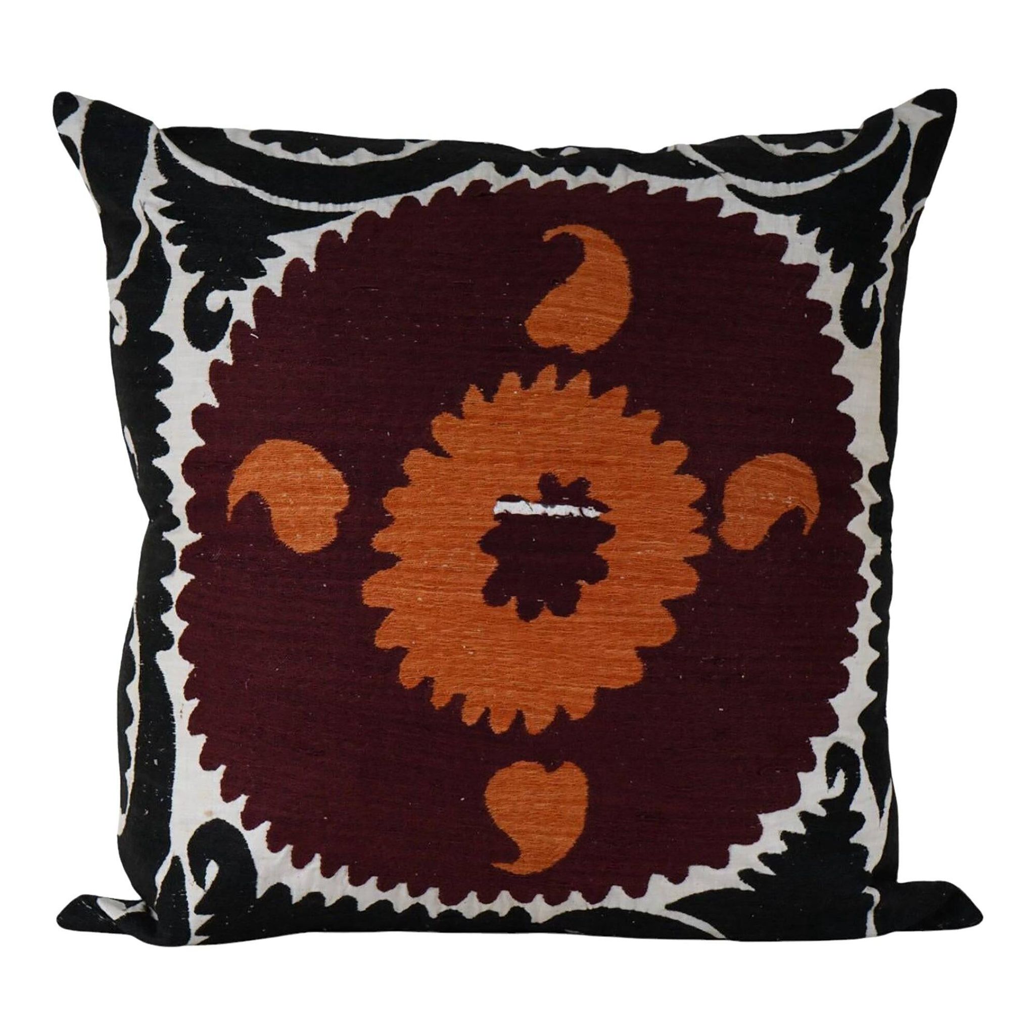 Vintage embroidered cushion cover 69x71 cm