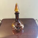 Carafe vintage ronde couleur ambre