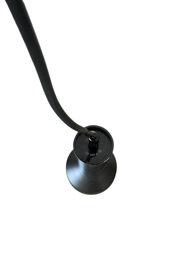 Suspension vintage chromée avec accent noir
