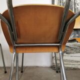 Set of 6 stackable chairs 1970