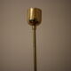 Mid-century 8-arm brass & glass chandelier