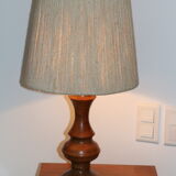 Wood lamp with rope shade 640mm