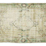 Anatolian handmade vintage rug 231 cm x 144 cm