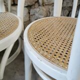 Suite de 6 chaises bistrot cannées
