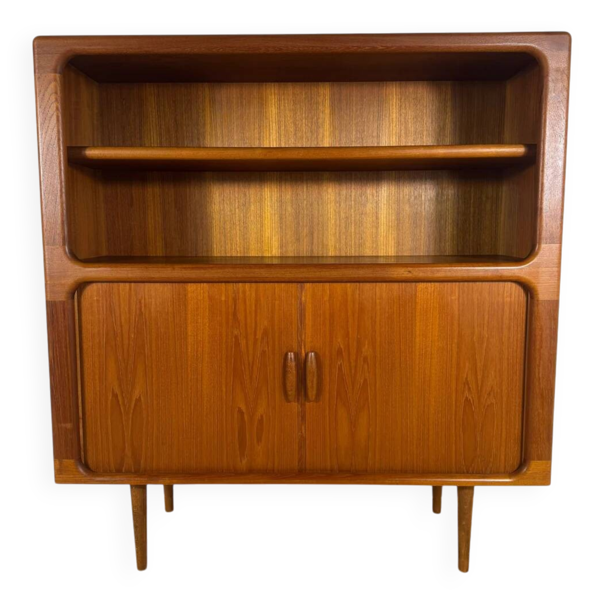 Vintage Dyrlund teak library with sliding doors – Denmark 1960s