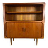 Vintage Dyrlund teak library with sliding doors – Denmark 1960s